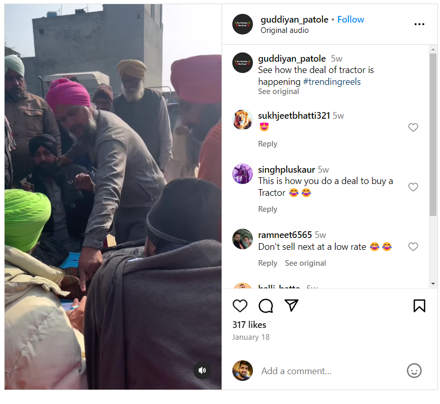 பணம் கொடுத்து விவசாயிகள் போரட்டத்திற்கு ஆள் சேர்ப்பதாக பரவும் வீடியோத்தகவல்