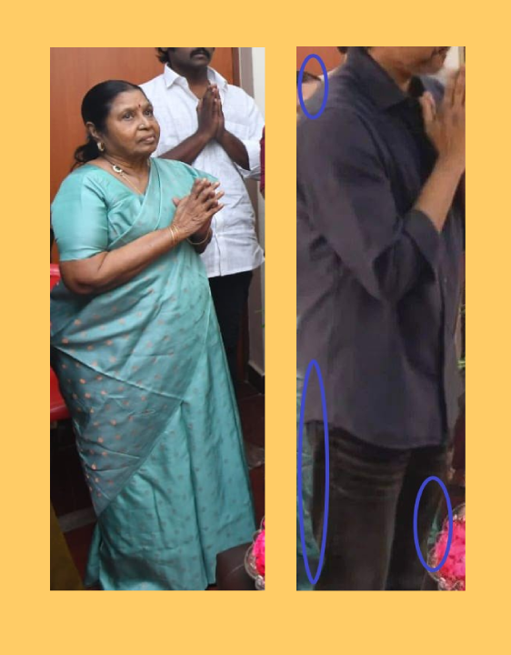 விஜயகாந்த் படத்திற்கு விஜய் மரியாதை செலுத்தியதாக வைரலாகும் படம் 