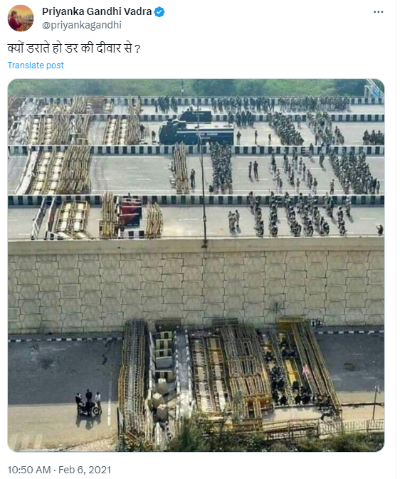 Fact Check: ಬಿಗು ಬಂದೋಬಸ್ತ್ ಗೆ ಹಾಕಲಾದ ಈ ಬ್ಯಾರಿಕೇಡ್ ಚಿತ್ರ ಹಳೆಯದು!