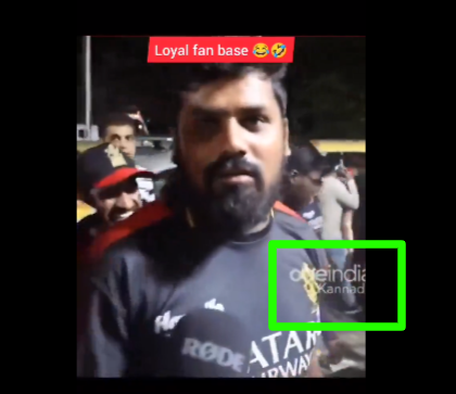 Disappointed RCB fans 