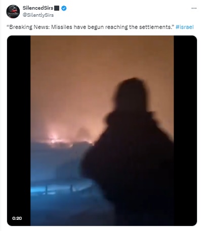 Viral Video Claiming To Show Aftermath of Missile Attack on Israel Is From Texas