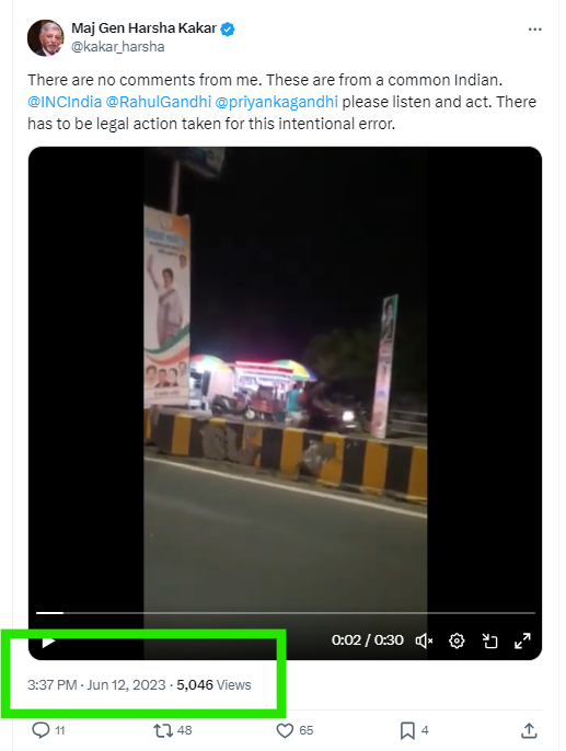 Fact Check: ಪ್ರಿಯಾಂಕಾ ವಾದ್ರಾ ಕಾಲ ಕೆಳಗೆ ಭಾರತದ ಧ್ವಜವಿರುವ ಬ್ಯಾನರ್ ಗಳನ್ನು ಬೆಂಗಳೂರಲ್ಲಿ ಅಳವಡಿಸಲಾಗಿದೆ ಎನ್ನುವುದು ನಿಜವೇ?  