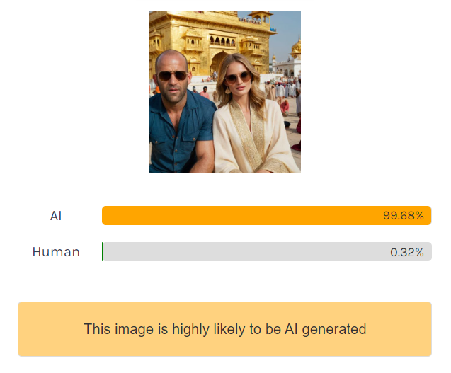 ਅਦਾਕਾਰ ਜੇਸਨ ਸਟੈਥਮ ਦੀ ਵਾਇਰਲ ਹੋ ਰਹੀ ਤਸਵੀਰ AI Generated ਹੈ