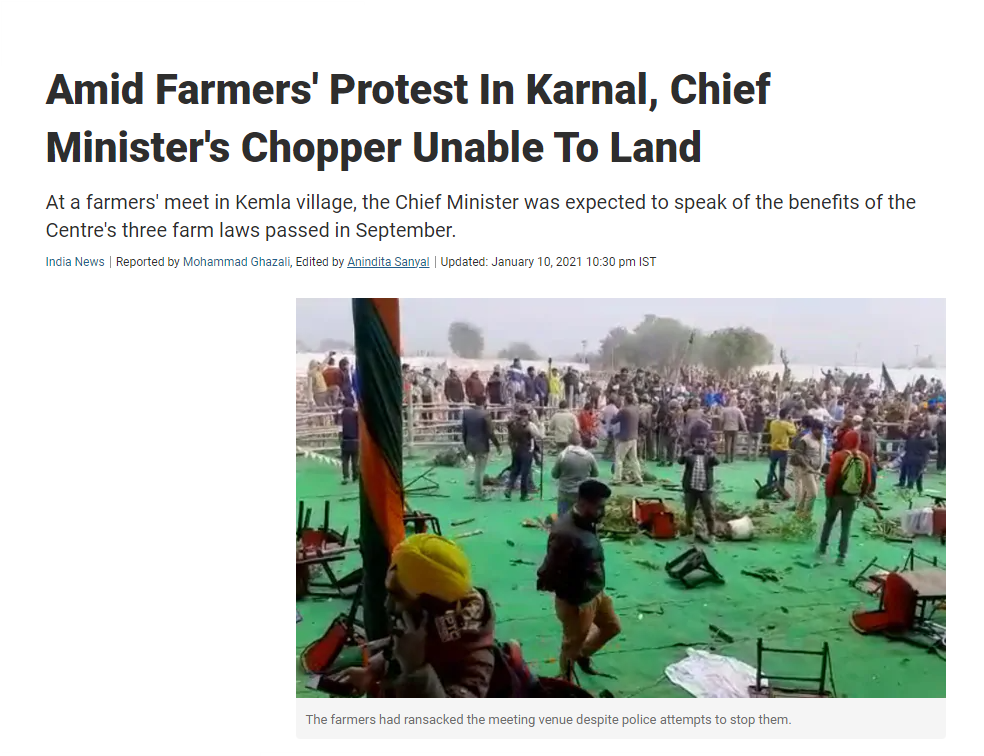 Screengrab from NDTV website