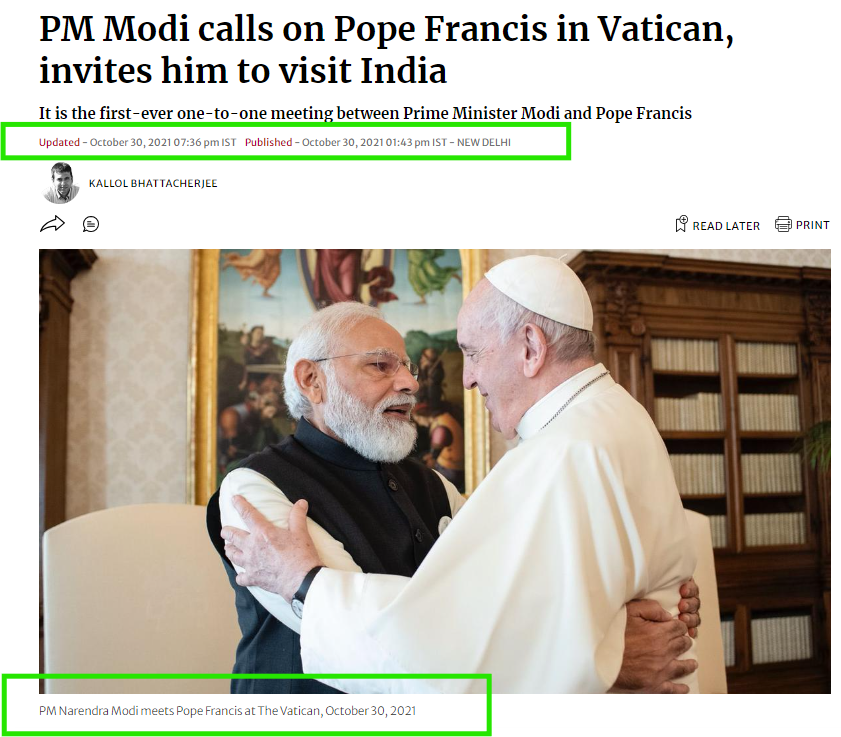 इटलीतील G7 शिखर परिषदेत पंतप्रधान मोदी आणि पोप यांच्यात ‘विशेष भेट’? नाही, व्हायरल व्हिडिओ 2021 चा आहे